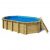 Paradies Pool Pool, Holzpool Cariba Einzelbecken 657 x 407 x 138 cm inkl. Pumpenhaus, Folie blau 0,8 mm