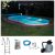 KONIFERA Ovalpool »Lanzarote I« (Set), 5-tlg., BxLxH: 350x700x120 cm, Folie, 0,6 mm