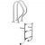 COSTWAY Poolleiter »Schwimmbad Leiter, Schwimmbadtreppe«, 3 stufiger Poolleiter, bis zu 200kg belastbar