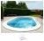 BWT MY POOL Ovalpool (Set, 2-tlg), BxLxH: 300x490x120 cm