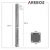 Arebos Solardusche »40 Liter, 220cm, inkl. Abdeckhaube, bis 60°C« (Set), Inkl. Abdeckhaube