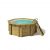 Paradies Pool Pool, Holzpool Kalea Platin 354x118cm, Folie sand 0,8mm